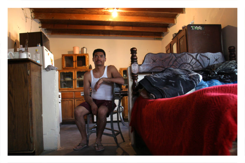 Victor García Uribe, a bus driver from Ciudad Juárez, lost everything when he was accused and later convicted of murdering eight Cd. Juárez women and sentenced to 50 years in prison on October 13, 2004. The judge convicted Uribe even after Uribe claimed his confession was obtained through torture. The judge stated that allegations and evidence of torture were irrelevant to his decision. He was released July 14, 2005 due to an appeal. After being behind bars for four years, Uribe’s wife re-married; he had lost his home and his two buses. July 22, 2005 photo by Christ Chavez 